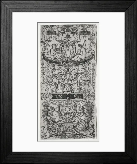 Framed Print : Ornament Panel Inscribed Victoria Augusta, c. 1507. Creator: Nicoletto da Modena (Italian) Framed Print : Ornament Panel Inscribed Victoria Augusta, c. 1507. Creator: Nicoletto da Modena (Italian)