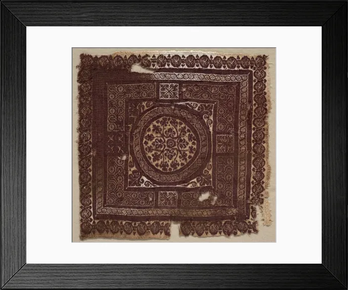 Framed Print : Ornament with Symbolic Interlacing Knots, 400s - 600s. Creator: Unknown Framed Print : Ornament with Symbolic Interlacing Knots, 400s - 600s. Creator: Unknown