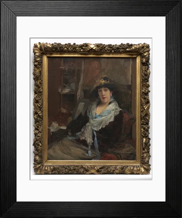 Framed Print : Marie Samary of the Odeon Theater, c. 1881. Creator: Jules Bastien-Lepage (French, 1848-1884) Framed Print : Marie Samary of the Odeon Theater, c. 1881. Creator: Jules Bastien-Lepage (French, 1848-1884)