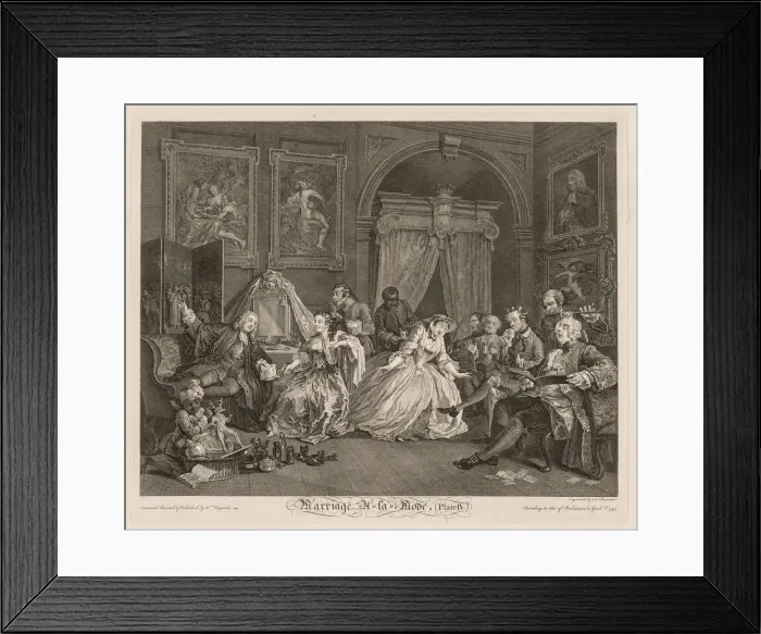 Framed Print : Marriage a la Mode: The Toilet Scene, 1745. Creator: William Hogarth (British, 1697-1764) Framed Print : Marriage a la Mode: The Toilet Scene, 1745. Creator: William Hogarth (British, 1697-1764)