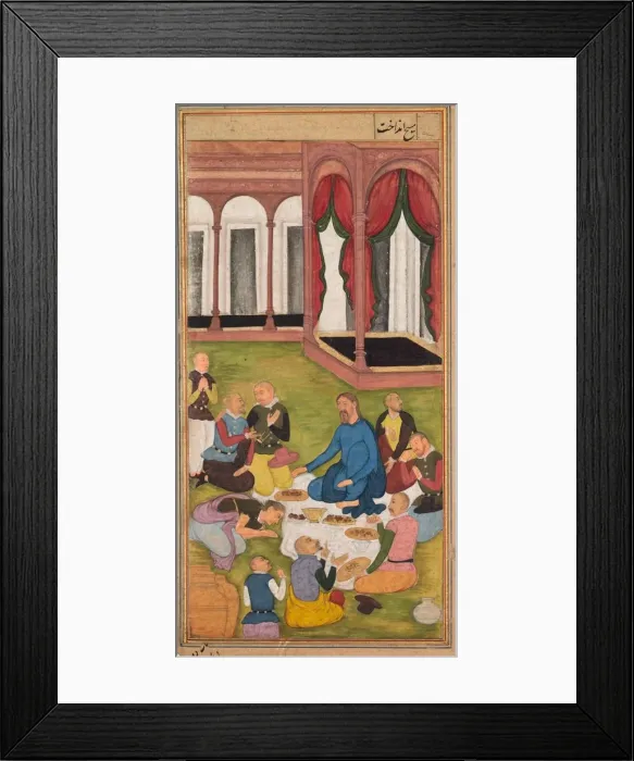 Framed Print : Mary Magdalene Presents Ointment to Jesus, from a Mirror of Holiness... 1602-1604 Framed Print : Mary Magdalene Presents Ointment to Jesus, from a Mirror of Holiness... 1602-1604