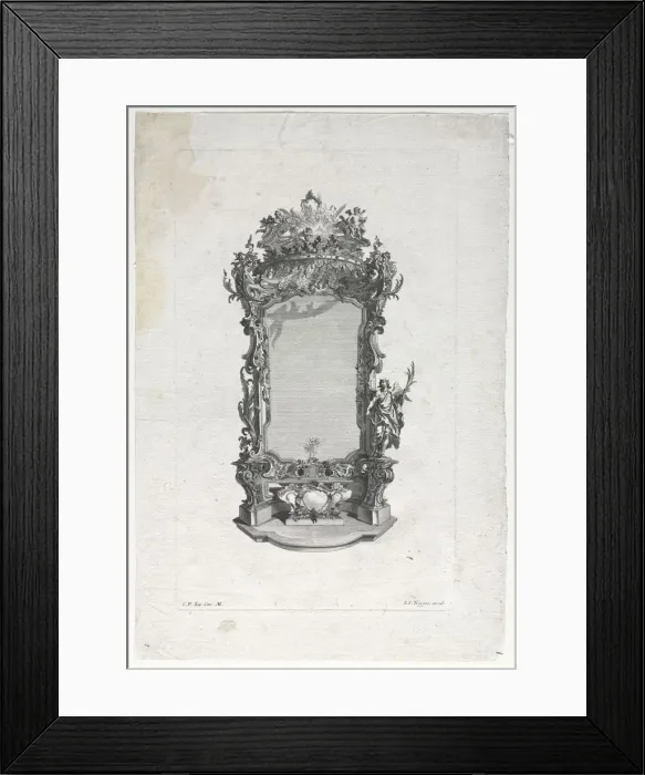 Framed Print : Model for Altar for Woodcarvers. Creator: Gottfried Bernhard Gotz (German, 1708-1774) Framed Print : Model for Altar for Woodcarvers. Creator: Gottfried Bernhard Gotz (German, 1708-1774)