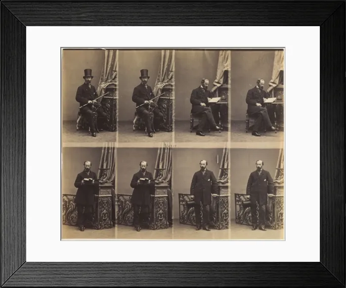 Framed Print : Monsieur Merlen, 1861. Creator: Andre-Adolphe-Eugene Disderi (French, 1819-1889)