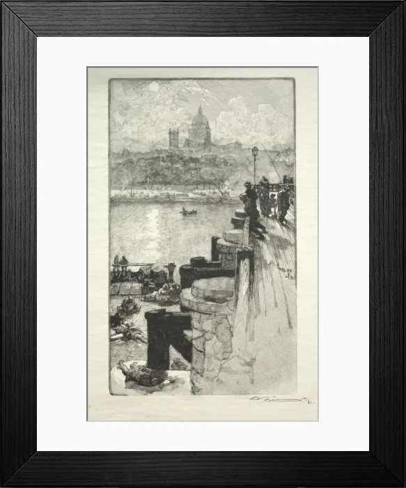Framed Print : Montagne Ste. Genevieve. Creator: Auguste Louis Lepere (French, 1849-1918) Framed Print : Montagne Ste. Genevieve. Creator: Auguste Louis Lepere (French, 1849-1918)