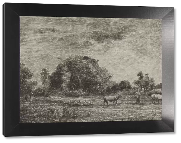 Moonrise, 1861. Creator: Charles Francois Daubigny (French, 1817-1878); Auguste Delatre