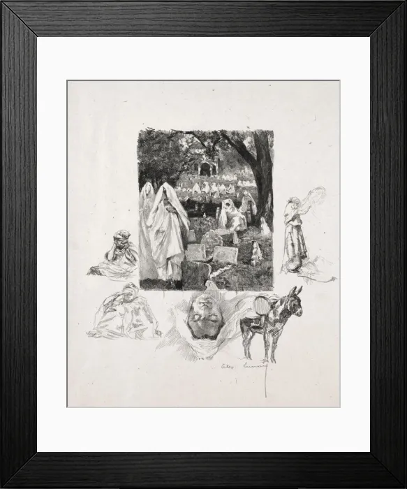 Framed Print : Moroccan Sketches. Creator: Alexandre Lunois (French, 1863-1916) Framed Print : Moroccan Sketches. Creator: Alexandre Lunois (French, 1863-1916)