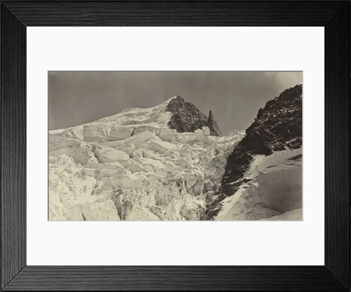 Framed Print : Mount Maudit, Savoy, 1860. Creator: Auguste-Rosalie Bisson (French, 1826-1900) Framed Print : Mount Maudit, Savoy, 1860. Creator: Auguste-Rosalie Bisson (French, 1826-1900)