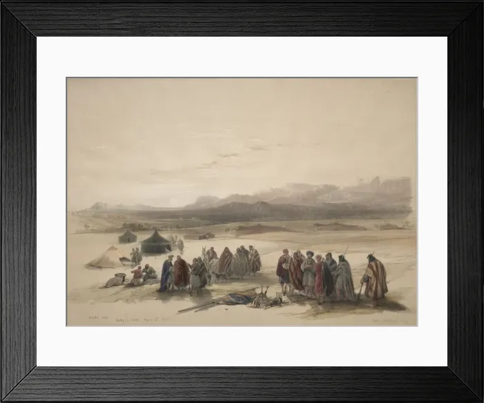 Framed Print : Mount Seir Wady el Chor, 1839. Creator: David Roberts (British, 1796-1864) Framed Print : Mount Seir Wady el Chor, 1839. Creator: David Roberts (British, 1796-1864)