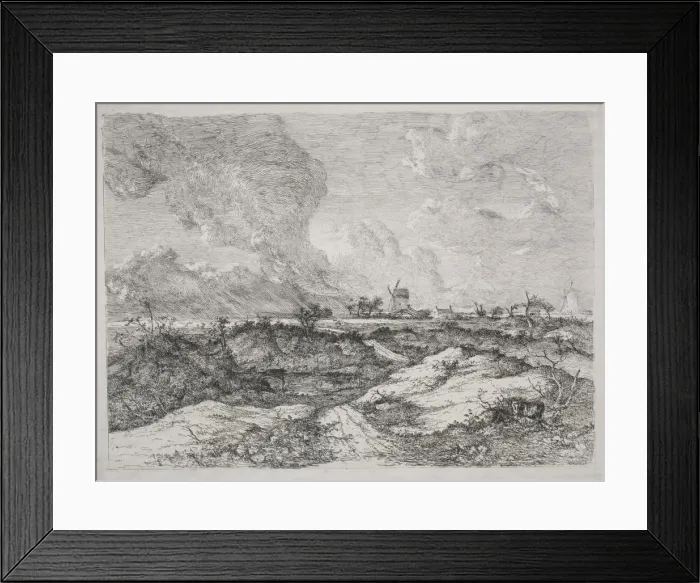 Framed Print : Mousehold Heath, c. 1810-13. Creator: John Crome (British, 1768-1821)