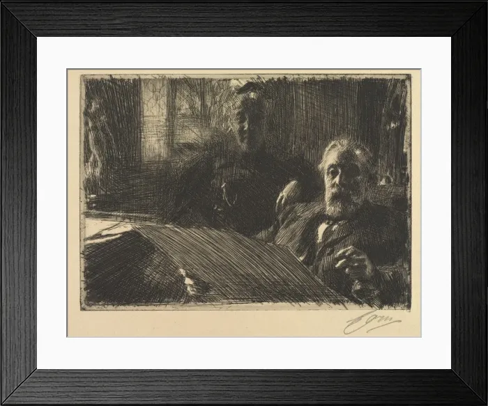 Framed Print : Mr. and Mrs. Fürstenberg, 1895. Creator: Anders Zorn (Swedish, 1860-1920) Framed Print : Mr. and Mrs. Fürstenberg, 1895. Creator: Anders Zorn (Swedish, 1860-1920)