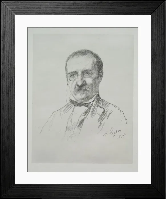 Framed Print : Mr. Champfleury, 1875. Creator: Alphonse Legros (French, 1837-1911) Framed Print : Mr. Champfleury, 1875. Creator: Alphonse Legros (French, 1837-1911)