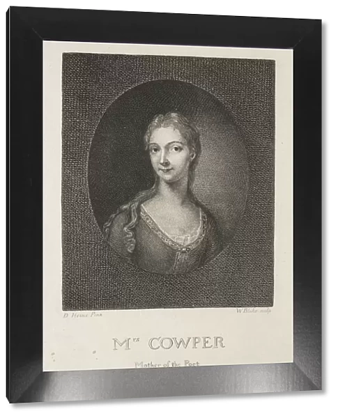Mrs. Cowper, Mother of the Poet, 1802. Creator: William Blake (British, 1757-1827)