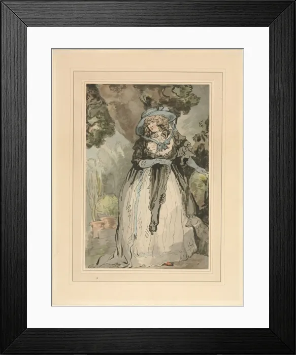 Framed Print : Mrs. Samuel Howitt, 1700s. Creator: George Murgatroyd Woodward (British, 1760-1809) Framed Print : Mrs. Samuel Howitt, 1700s. Creator: George Murgatroyd Woodward (British, 1760-1809)