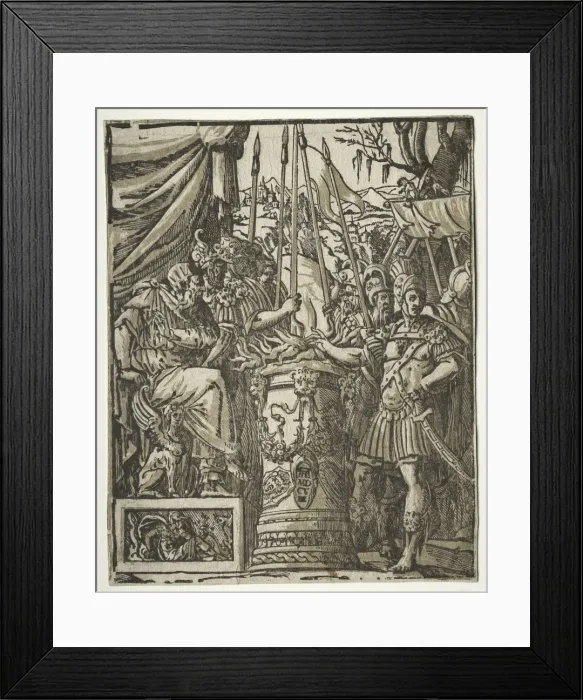 Framed Print : Mucius Scaevola, 1608. Creator: Unknown Framed Print : Mucius Scaevola, 1608. Creator: Unknown