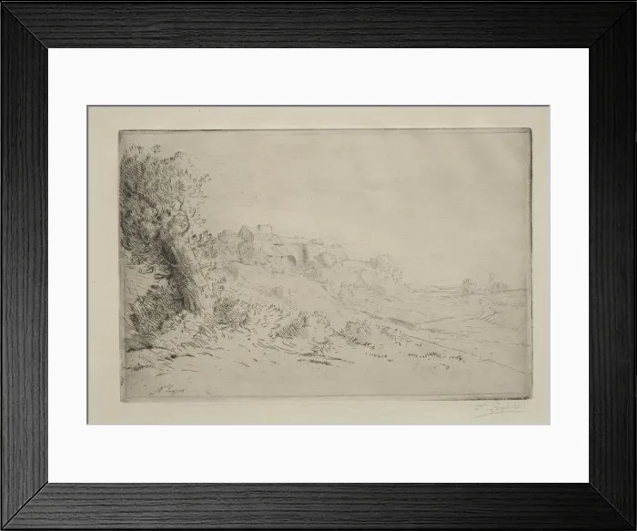 Framed Print : My Farm. Creator: Alphonse Legros (French, 1837-1911) Framed Print : My Farm. Creator: Alphonse Legros (French, 1837-1911)