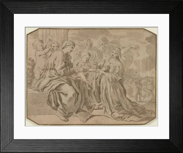 Framed Print : Mystic Marriage of St. Catherine. Creator: Unknown Framed Print : Mystic Marriage of St. Catherine. Creator: Unknown