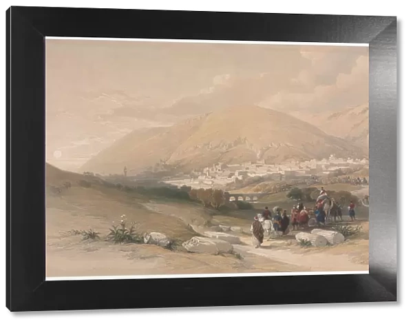 Nablus Ancient Shechem, 1839. Creator: David Roberts (British, 1796-1864)