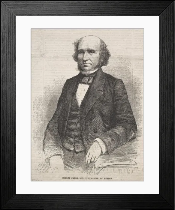 Framed Print : Nahum Capen, Esq. Postmaster of Boston, 1859. Creator: Winslow Homer (American, 1836-1910) Framed Print : Nahum Capen, Esq. Postmaster of Boston, 1859. Creator: Winslow Homer (American, 1836-1910)