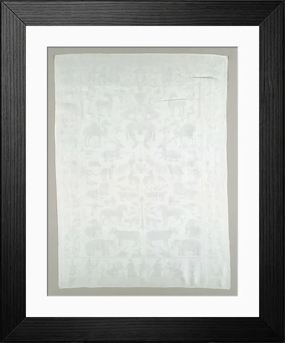 Framed Print : Napkin, c. 1675. Creator: Unknown Framed Print : Napkin, c. 1675. Creator: Unknown