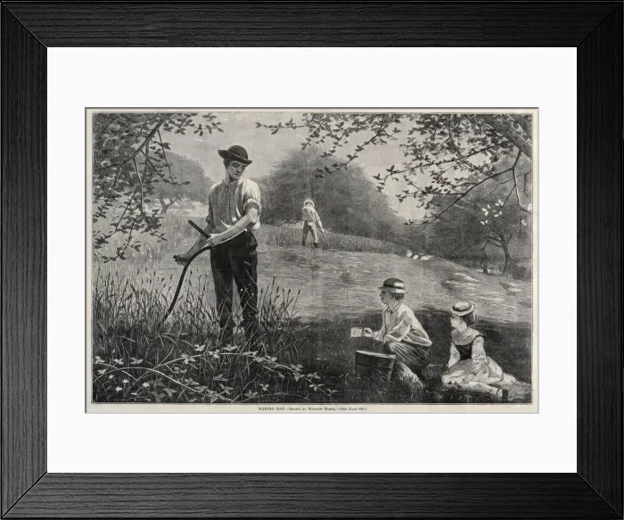 Framed Print : Making Hay, 1872. Creator: Winslow Homer (American, 1836-1910) Framed Print : Making Hay, 1872. Creator: Winslow Homer (American, 1836-1910)