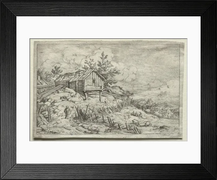 Framed Print : Man in Gateway of Deserted House. Creator: Allart van Everdingen (Dutch, 1621-1675) Framed Print : Man in Gateway of Deserted House. Creator: Allart van Everdingen (Dutch, 1621-1675)