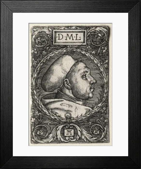 Framed Print : Martin Luther, ca. 1525. Creator: Albrecht Altdorfer (German, c. 1480-1538) Framed Print : Martin Luther, ca. 1525. Creator: Albrecht Altdorfer (German, c. 1480-1538)
