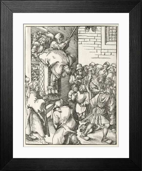 Framed Print : Martyrdom of St. James the Less. Creator: Lucas Cranach (German, 1472-1553) Framed Print : Martyrdom of St. James the Less. Creator: Lucas Cranach (German, 1472-1553)