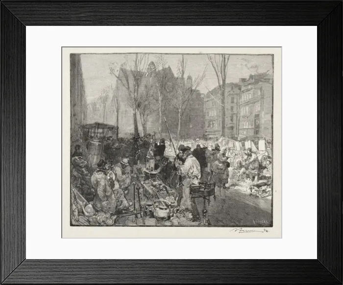 Framed Print : Marche a la Ferraille. Creator: Auguste Louis Lepere (French, 1849-1918) Framed Print : Marche a la Ferraille. Creator: Auguste Louis Lepere (French, 1849-1918)