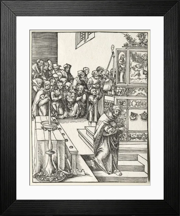 Framed Print : Martyrdom of St. John. Creator: Lucas Cranach (German, 1472-1553) Framed Print : Martyrdom of St. John. Creator: Lucas Cranach (German, 1472-1553)