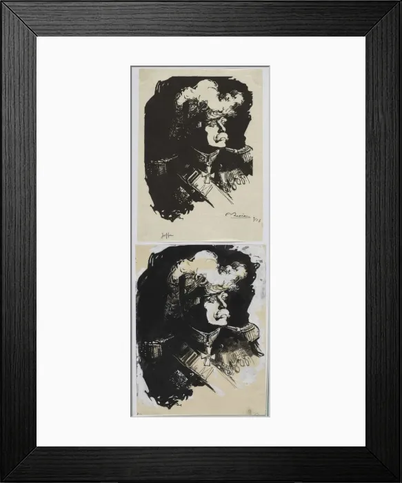 Framed Print : Marechal Joffre, 1914. Creator: Auguste Louis Lepere (French, 1849-1918) Framed Print : Marechal Joffre, 1914. Creator: Auguste Louis Lepere (French, 1849-1918)