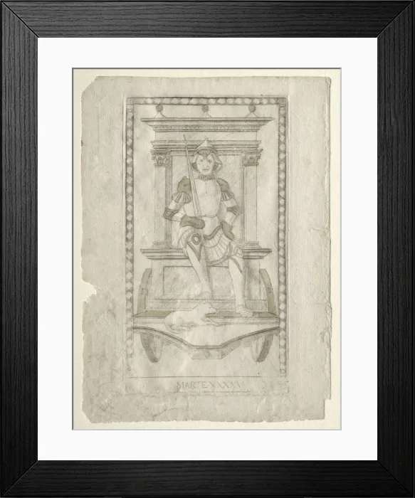 Framed Print : Mars (from the Tarocchi, series A: Firmaments of the Universe, #45), before 1467. Creator Framed Print : Mars (from the Tarocchi, series A: Firmaments of the Universe, #45), before 1467. Creator