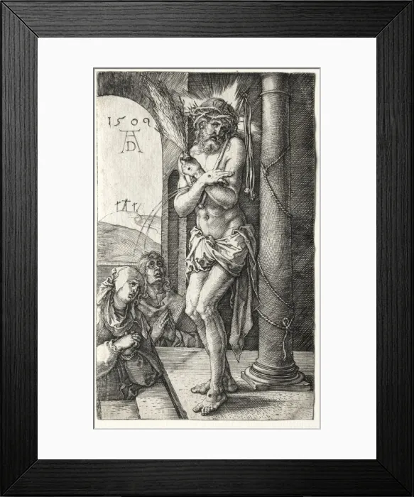 Framed Print : Man of Sorrows by the Column, 1509. Creator: Albrecht Dürer (German, 1471-1528) Framed Print : Man of Sorrows by the Column, 1509. Creator: Albrecht Dürer (German, 1471-1528)