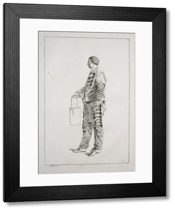 Framed Print : Man Standing, 1700s. Creator: Unknown Framed Print : Man Standing, 1700s. Creator: Unknown