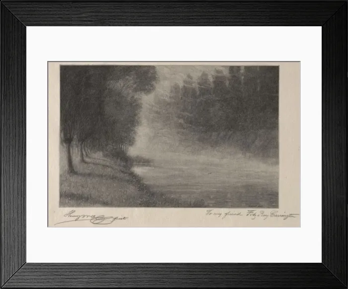 Framed Print : Morning Mists. Creator: Henry Wolf (American, 1852-1916) Framed Print : Morning Mists. Creator: Henry Wolf (American, 1852-1916)