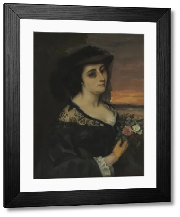 Framed Print : Mme L... (Laure Borreau), 1863. Creator: Gustave Courbet (French, 1819-1877) Framed Print : Mme L... (Laure Borreau), 1863. Creator: Gustave Courbet (French, 1819-1877)