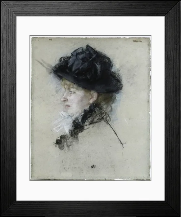 Framed Print : Mlle. Louise Riesener, 1888. Creator: Berthe Morisot (French, 1841-1895) Framed Print : Mlle. Louise Riesener, 1888. Creator: Berthe Morisot (French, 1841-1895)
