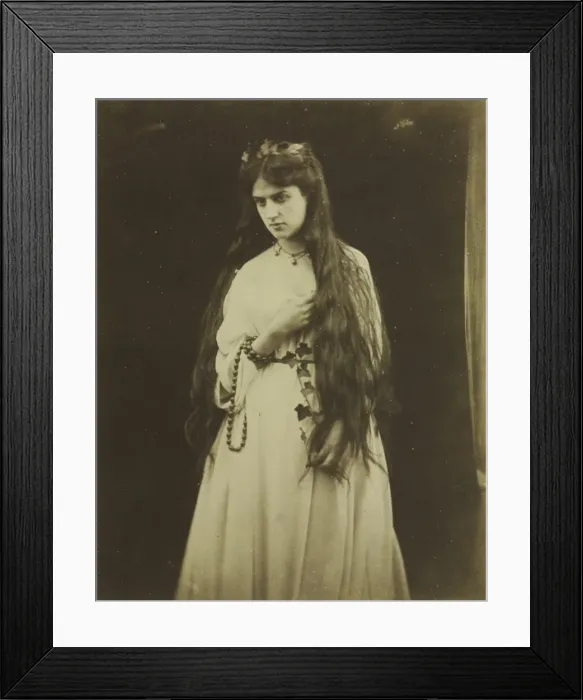 Framed Print : Mnemosyne (Marie Spartali, 1844-1927), 1868. Creator: Julia Margaret Cameron (British, 1815-1879) Framed Print : Mnemosyne (Marie Spartali, 1844-1927), 1868. Creator: Julia Margaret Cameron (British, 1815-1879)