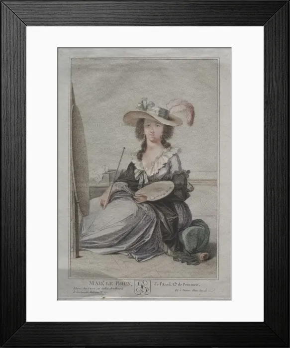 Framed Print : Mme Vigee Lebrun, c. 1800. Creator: Anonymous