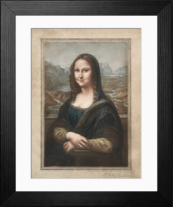 Framed Print : Mona Lisa, 19th-20th century. Creator: Samuel Arlent-Edwards (American, 1862-1938) Framed Print : Mona Lisa, 19th-20th century. Creator: Samuel Arlent-Edwards (American, 1862-1938)