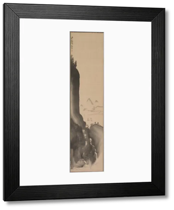 Framed Print : Mountains and Distant Boats, late 18th century. Creator: Nagasawa Rosetsu (Japanese, 1754-1799) Framed Print : Mountains and Distant Boats, late 18th century. Creator: Nagasawa Rosetsu (Japanese, 1754-1799)