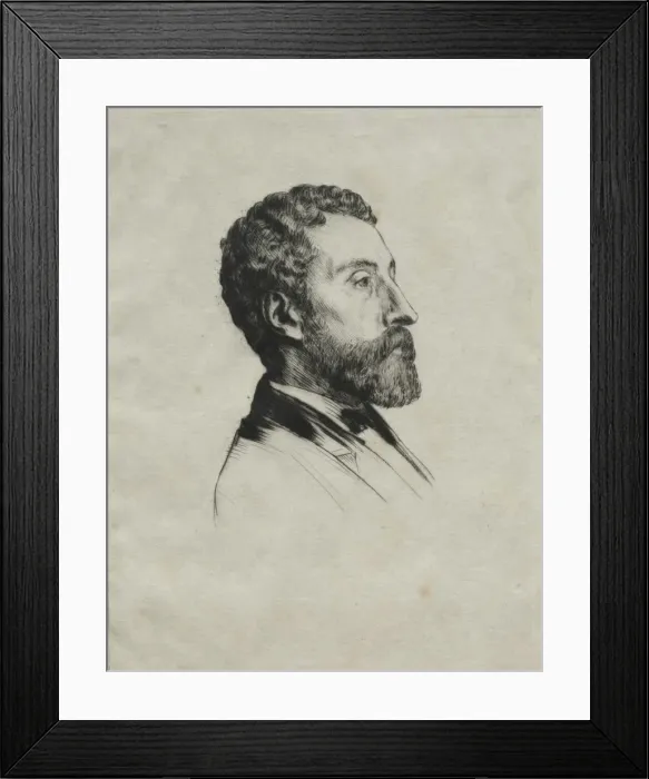 Framed Print : Mr. Jourde. Creator: Alphonse Legros (French, 1837-1911) Framed Print : Mr. Jourde. Creator: Alphonse Legros (French, 1837-1911)