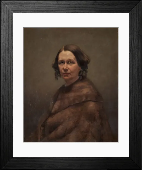 Framed Print : Mrs. Goss, c. 1850s. Creator: Caroline L. Ransom (American, 1838-1910)