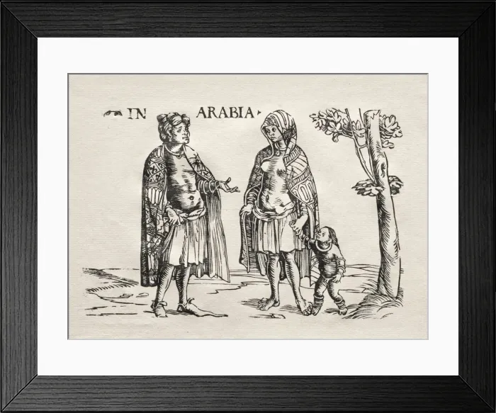 Framed Print : Natives of Arabia and the Indies. Creator: Hans Burgkmair (German, 1473-1531) Framed Print : Natives of Arabia and the Indies. Creator: Hans Burgkmair (German, 1473-1531)