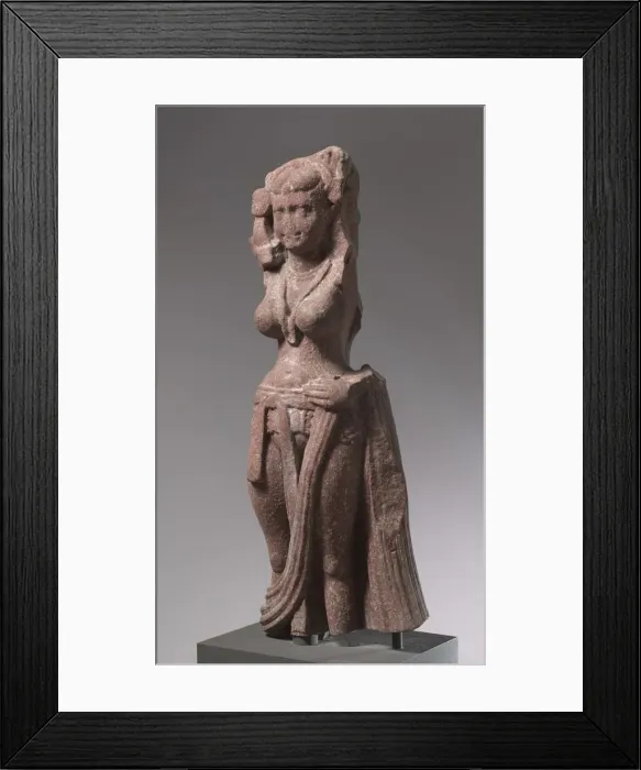 Framed Print : Nature Divinity (Yakshi), c. 75. Creator: Unknown Framed Print : Nature Divinity (Yakshi), c. 75. Creator: Unknown