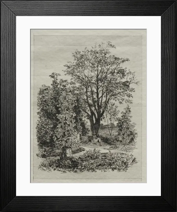 Framed Print : My Garden. Creator: Maxime Lalanne (French, 1827-1886) Framed Print : My Garden. Creator: Maxime Lalanne (French, 1827-1886)