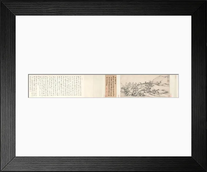 Framed Print : Landscape with Bamboo, 1300s. Creator: Song Ke (Chinese, 1327-1387) Framed Print : Landscape with Bamboo, 1300s. Creator: Song Ke (Chinese, 1327-1387)