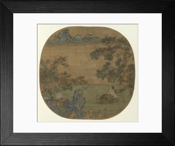 Framed Print : Landscape with Figures, 960-1279. Creator: Unknown