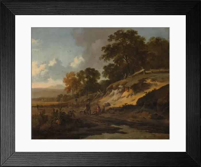 Framed Print : Landscape with Hunters, c. 1660-1680. Creator: Jan Wijnants (Dutch, 1635-1684) Framed Print : Landscape with Hunters, c. 1660-1680. Creator: Jan Wijnants (Dutch, 1635-1684)