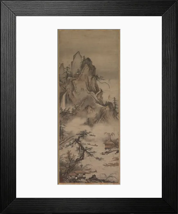 Framed Print : Landscape, 16th century. Creator: Jud? (Japanese, active 16th century) Framed Print : Landscape, 16th century. Creator: Jud? (Japanese, active 16th century)