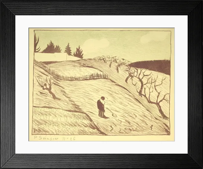 Framed Print : Landscape, 1893. Creator: Louis Paul Henri Serusier (French, 1864-1927) Framed Print : Landscape, 1893. Creator: Louis Paul Henri Serusier (French, 1864-1927)
